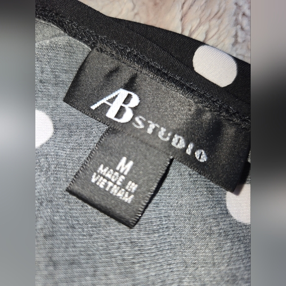 Black and white polka dot dress by AB Studio. - Picture 5 of 6